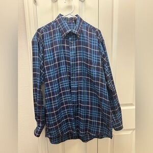 Burberry Blue Plaid Shirt